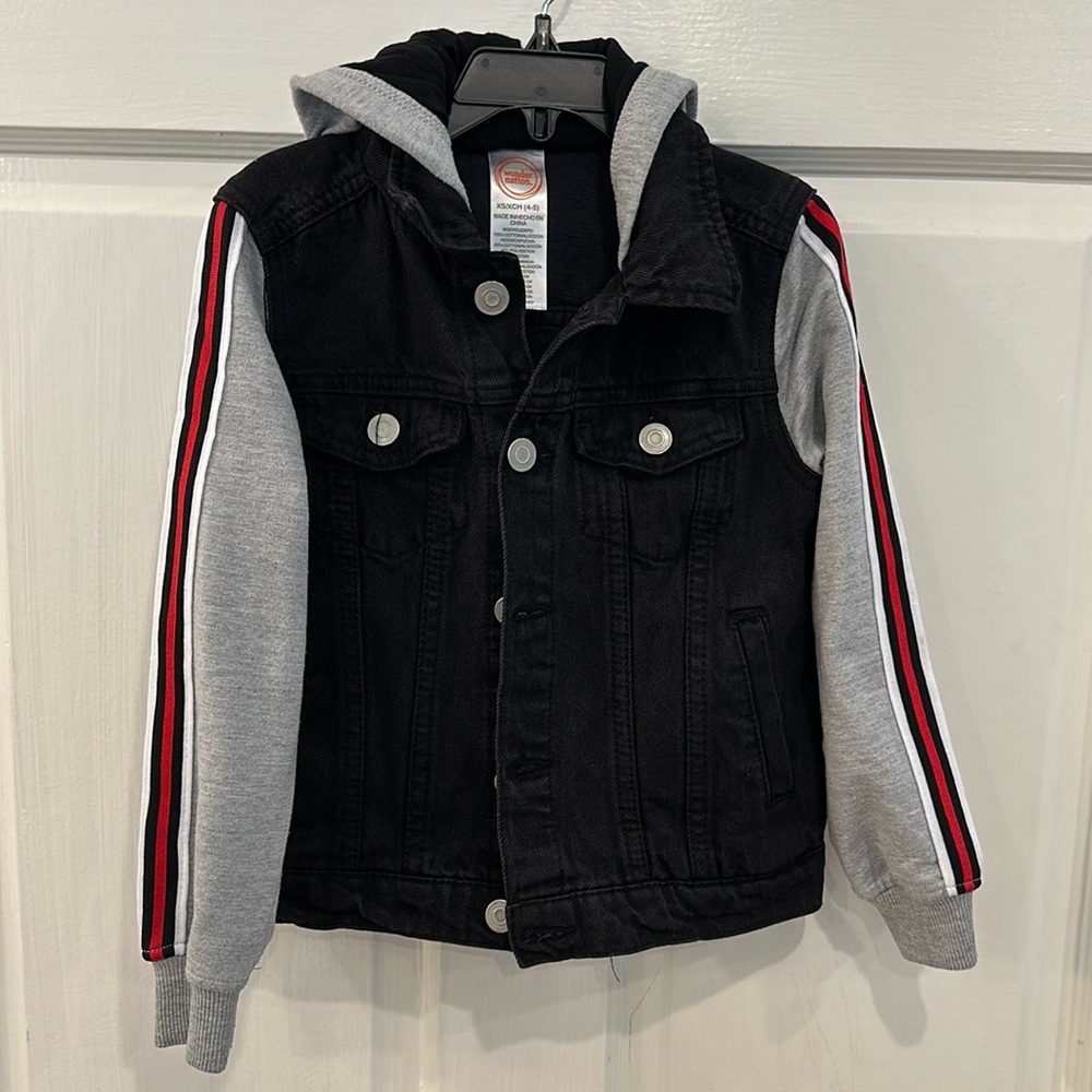Wonder Nation Toddler Boys Hooded Jacket Size 4/5